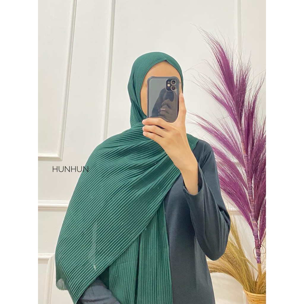 (Full Plisket Diamond) Pashmina Pasmina Plisket Lidi Premium/ Fatin Jilbab Pasmina Pusatgrosir_solo-FULDIAMON(A)IJOBOTOL