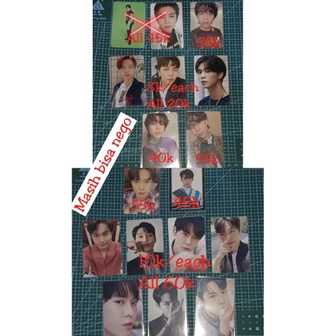 Ready stock photocard PC official NCT 127 Johnny, Doyoung, Dicon, UC, Jewel, Fovorite, Sticker ( Bac