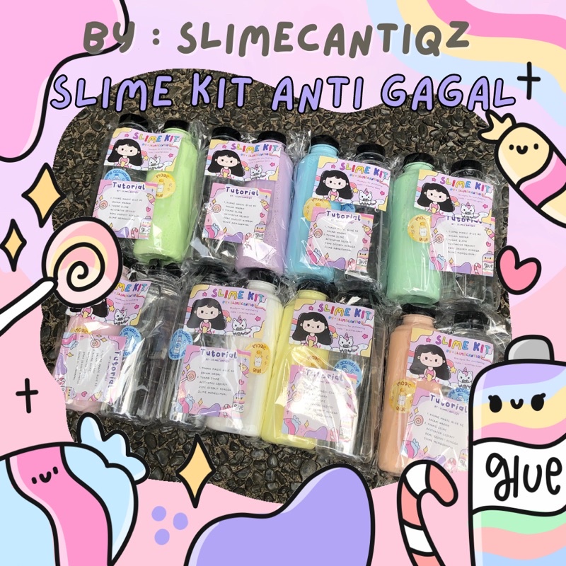 SLIME KIT ANTI GAGAL | SLIME KIT MURAH, BESTSELLER SLIME, tofu slime kit, fuyu slime, jelly slime, s