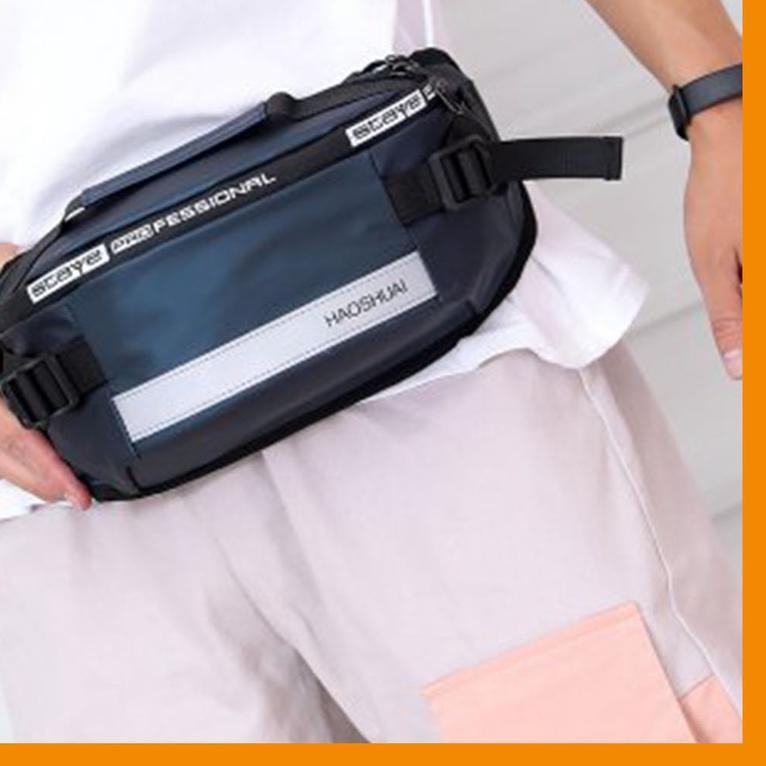 Waistbag Cowok Soulgate Tas Selempang Slempang Pinggang Laki Laki Sling Bag Dada Depan Anak Remaja