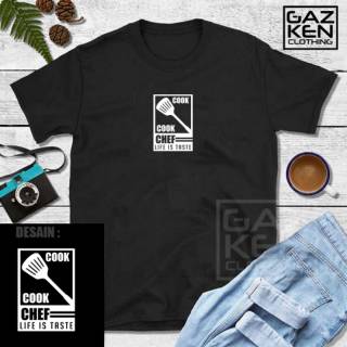  Kaos  Baju Chef Cook Life is Taste Tukang Masak Sablon  