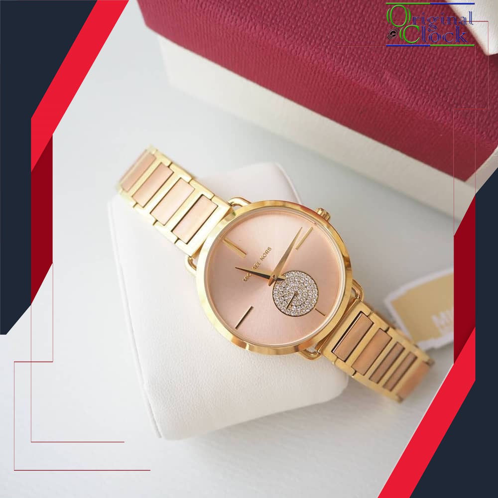BEST SELLER  ORIGINAL MICHAEL KORS MK3706 STAINLESS STEEL ORI TERMURAH JAM WANITA