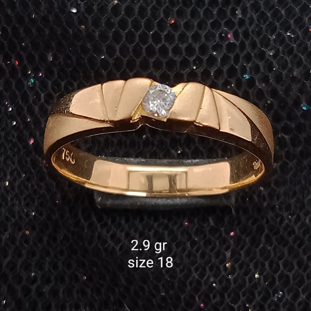 Cincin Emas 17K - 2.9 gr Kadar 750 - 1706