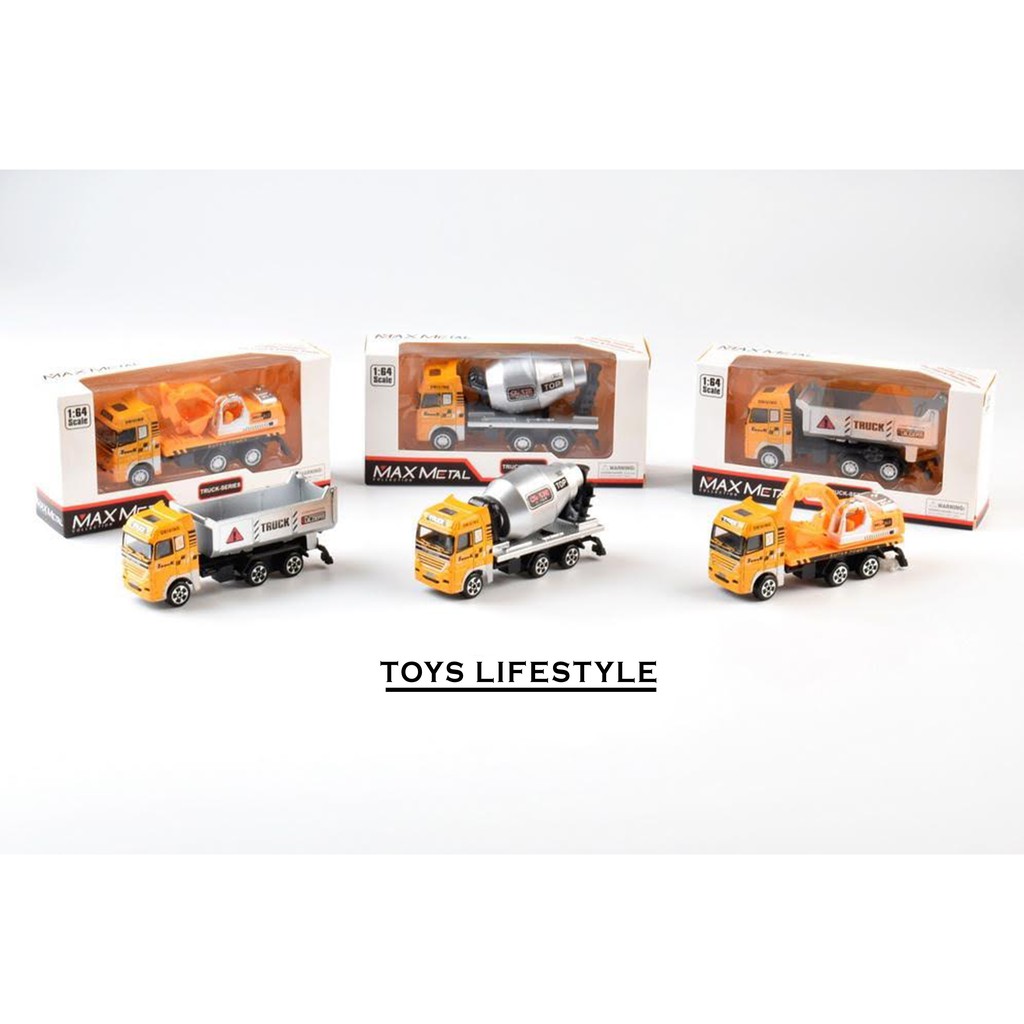 Konstruksi Truck Series Diecast Skala 1:64 (Mainan Anak)