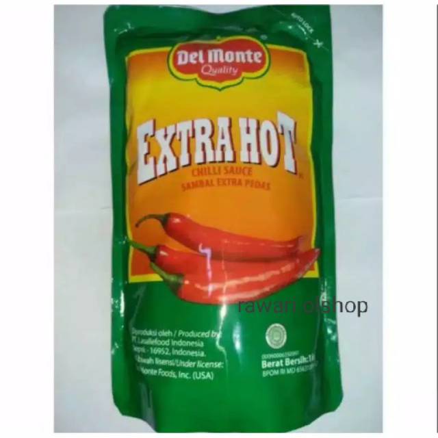 

Saus sambal Delmonte Extra HOT 1 kg