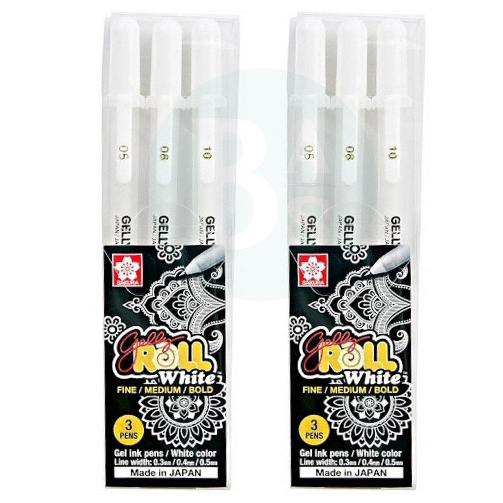 

Sakura Gelly Roll White - Set of 3