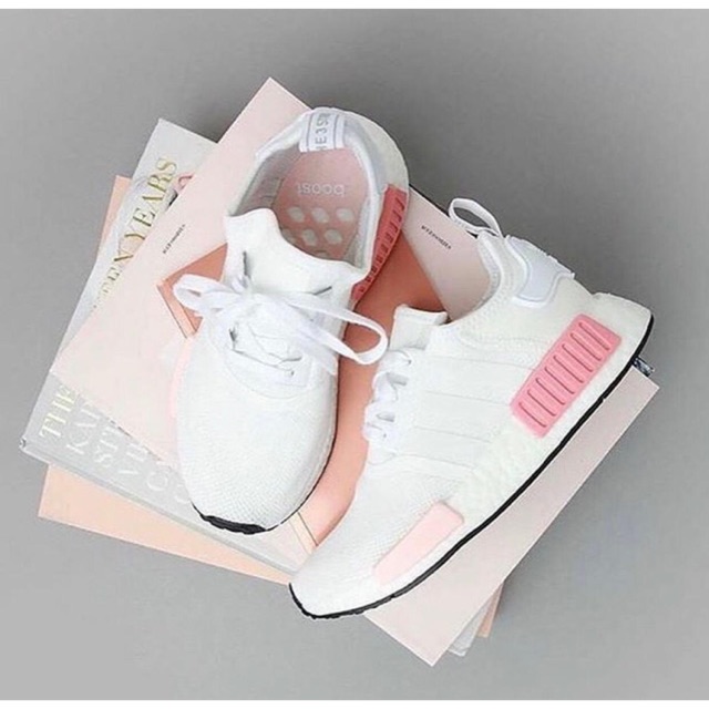 Adidas Nmd R1 Primeknit "White Rose "Premium Original