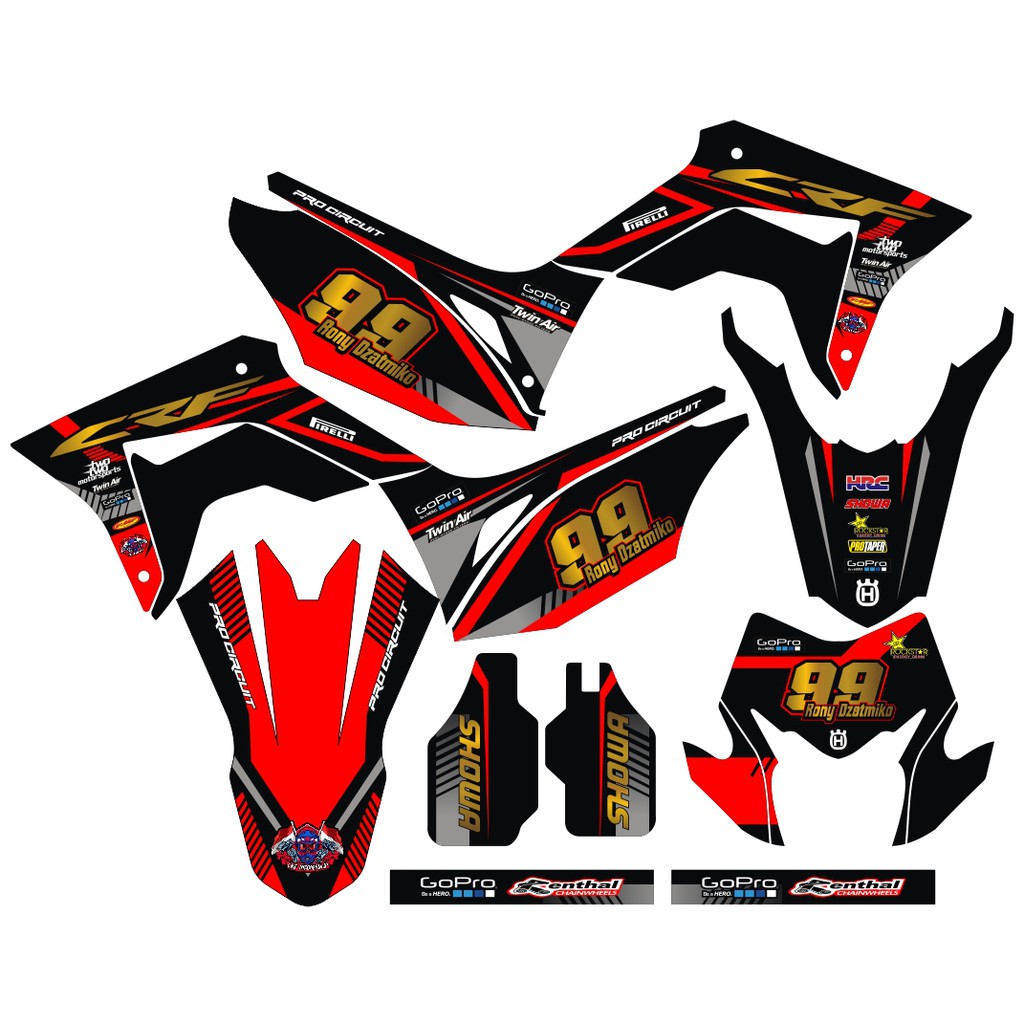 Sticker DECAL CRF 150 L Bisa Custom Stiker Honda CRF 150 L  (94)