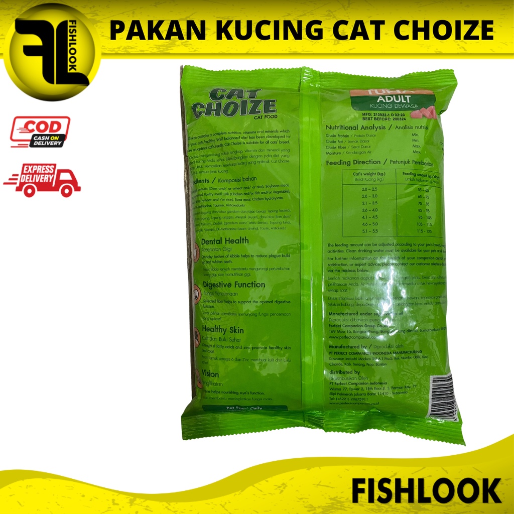 MAKANAN KUCING CAT CHOIZE 800 GR DRY FOOD PAKAN KERING MAKAN PELET