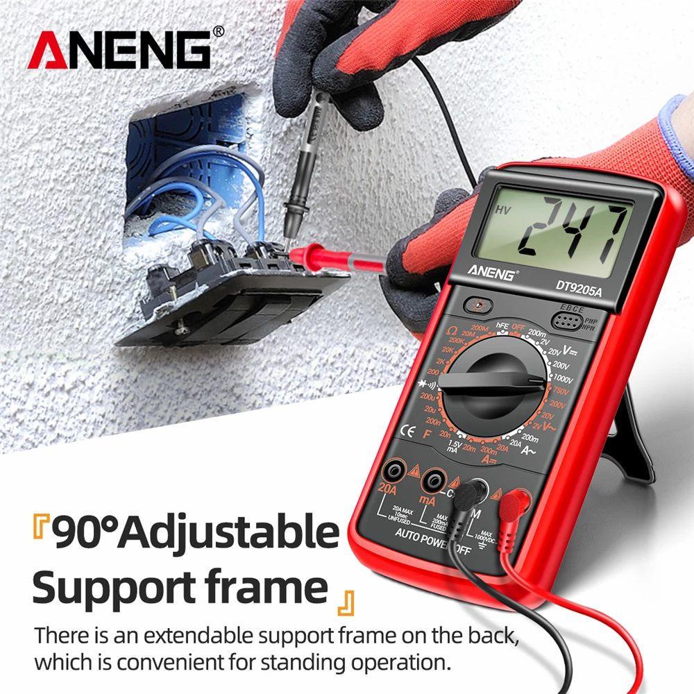 Solighter Digital Smart Multimeter Multifungsi 1999hitungan AC/DC Profesional Analog Multimetro