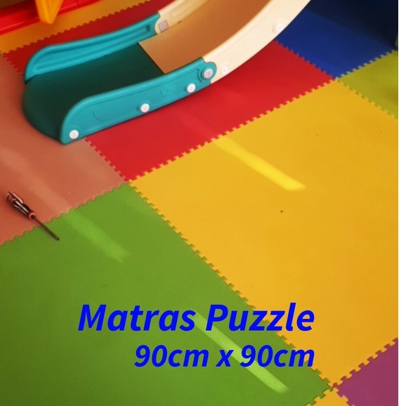 Matras Puzzle 90 x 90 Tbl 1 Cm isi 1 Pcs / Alas Lantai / Playmat / Tikar / Karpet / Alas Bermain anak