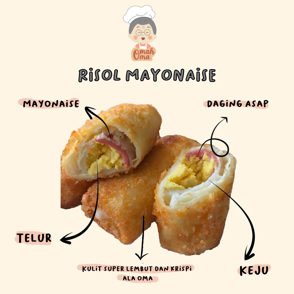 

Risoles Mayonaise by Omah oma | Healthy Frozen Food | Kemasan Vacuum