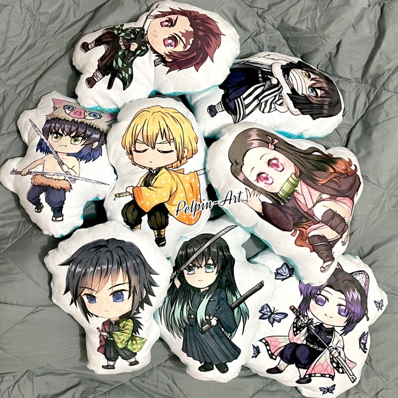 boneka bantal anime bantal tanjiro nezuko kimetsu no yaiba demon slayer plushie doll anime pillow