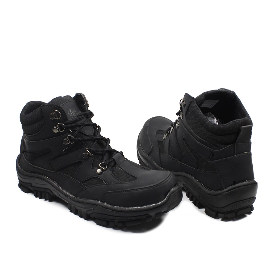 Sepatu Pria Safety Boots Crocodile Navigator Ujung Besi Steel Toe Tracking Outdoor Hiking Bikers