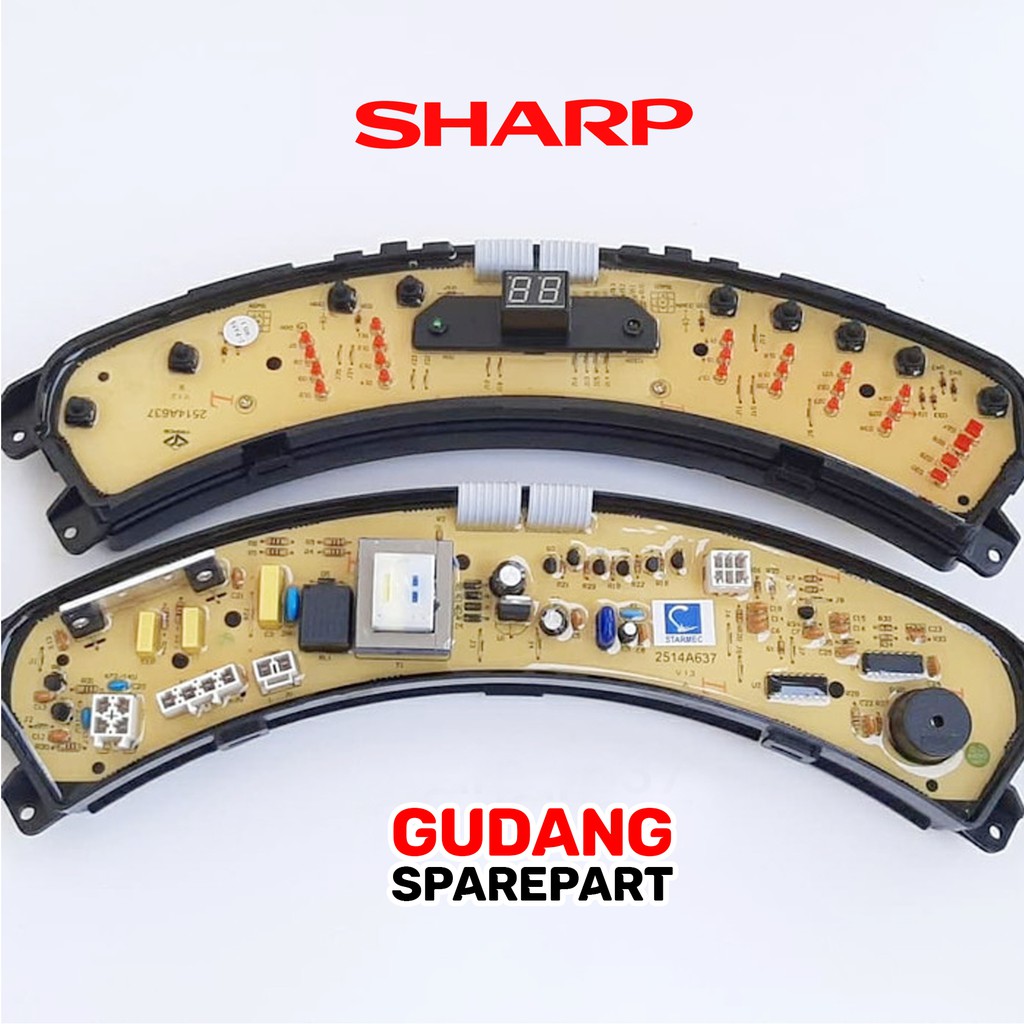Modul pcb mesin cuci SHARP ES N75KY ES N85KY ES N95KY code part A637