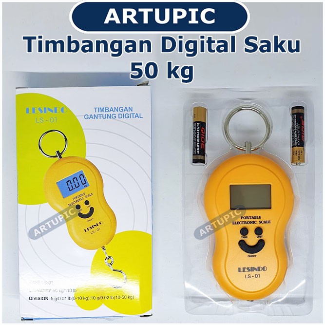 Timbangan Saku Gantung Digital Portable Electronic Scale LS01 LS-01 50 kg