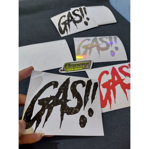 STICKER GAS STICKER MOTOR MOBIL CUTTING