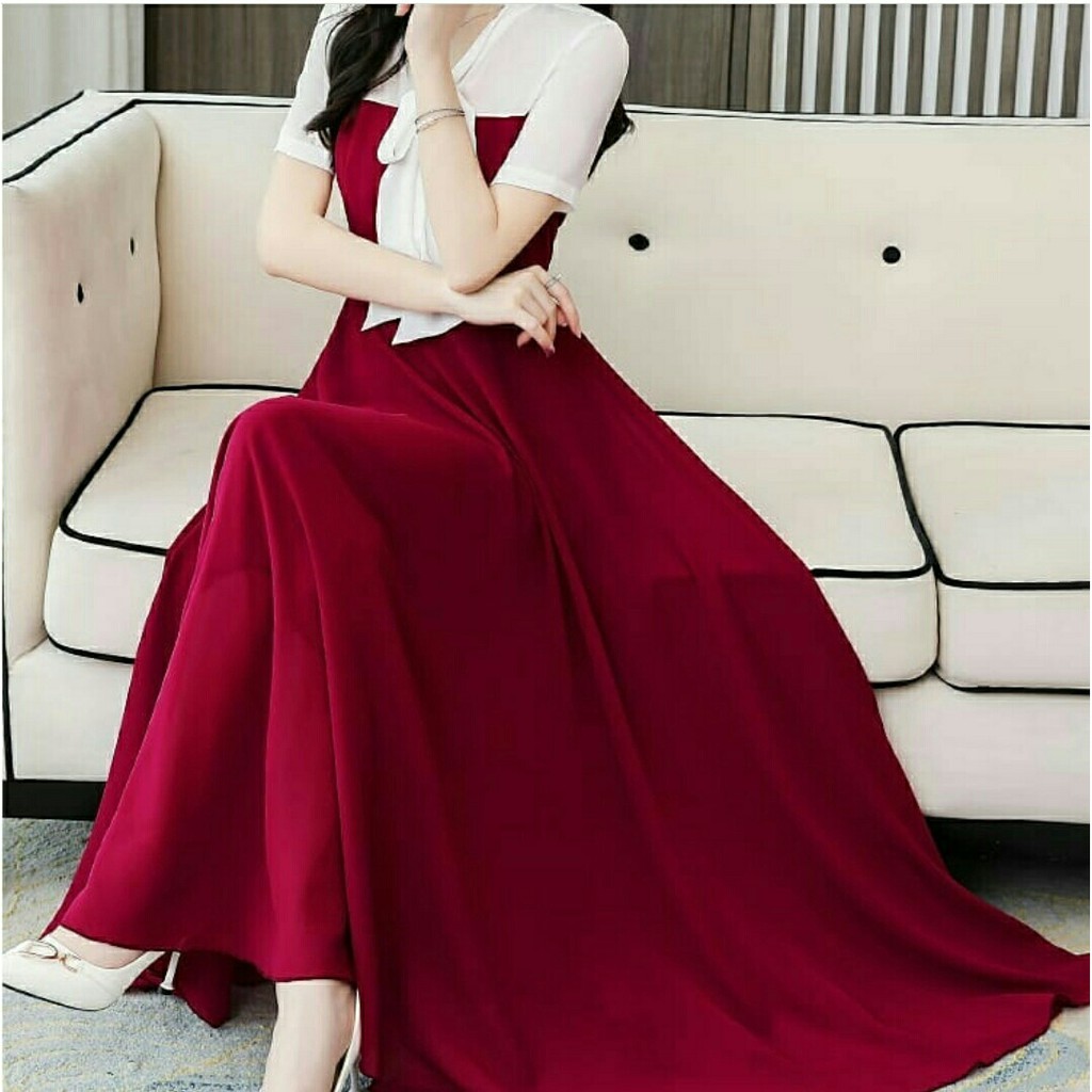 Dress Nirol - Long Dress Wanita Terbaru - Pakaian Wanita