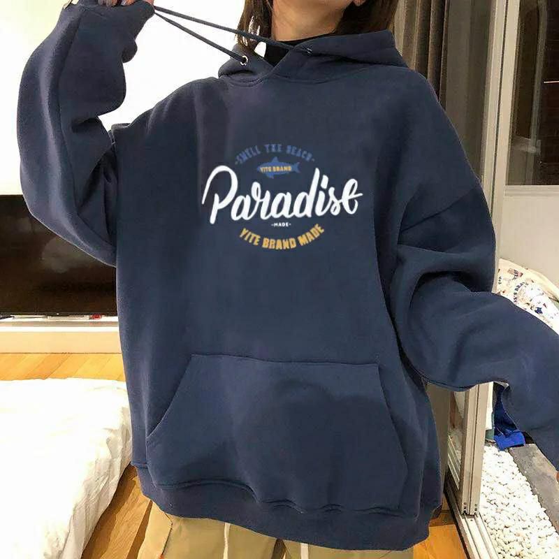 (S - 6XL) Hoodie PARADISE Jaket Jumper BIGSIZE OVERSIZE Cute Korean Harajuku style Jumbo Unisex Fleece Premium