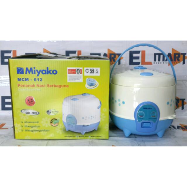 Miyako magic com MCM 612 / penanak nasi serbaguna 1,2L MCM612 1,2 liter