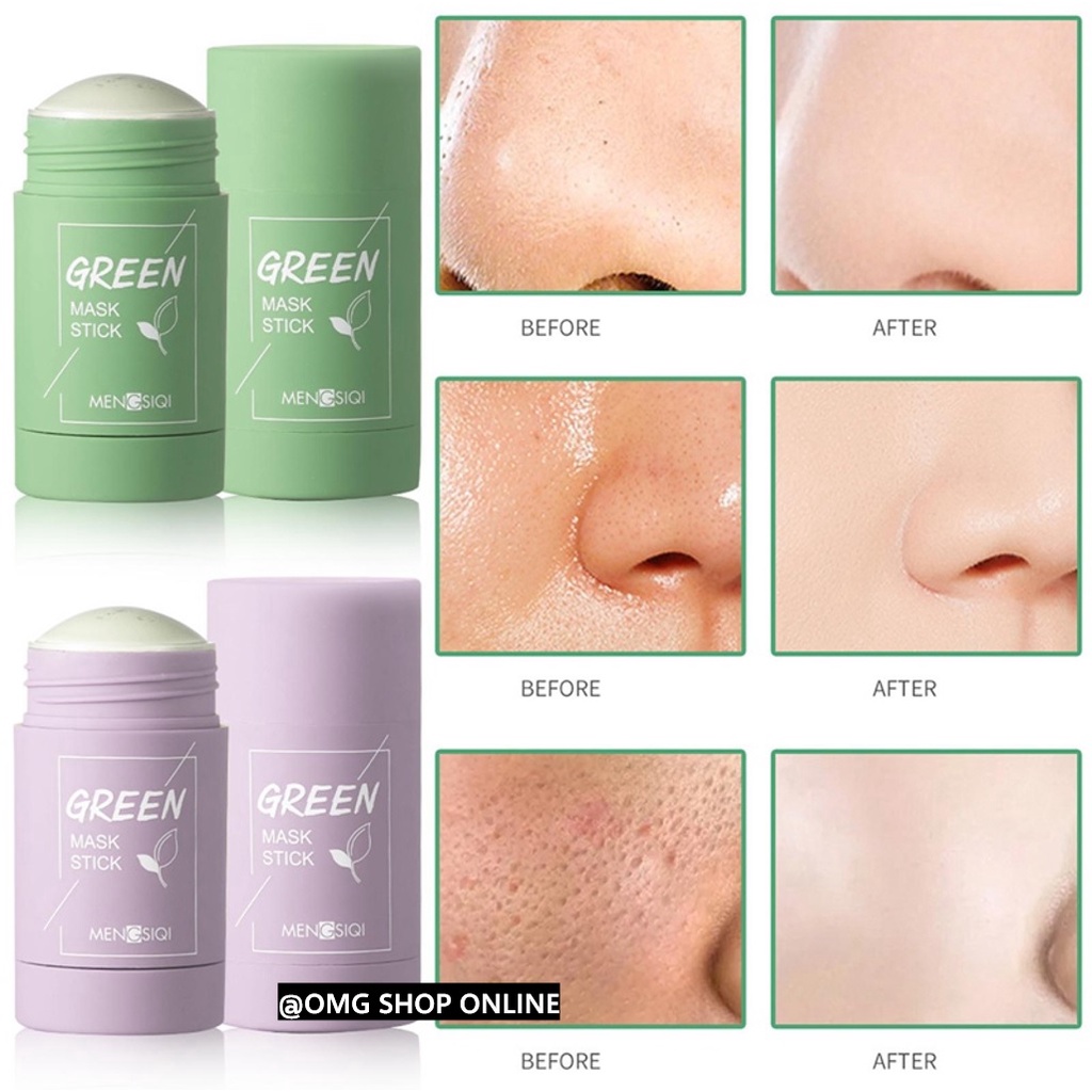 [NEW] Termurah !!! Masker Green Mask Stick Komedo / Masker Stick Green Tea &amp; Terong / Masker Green Tea Meidian Masker Komedo dan Pori Pori / Masker Pemutih Wajah dan Glowing / Masker Wajah Organik Komedo Flek Hitam Masker Organik Viral