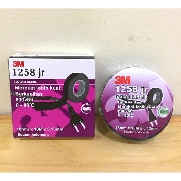 

FREE Ongkirr ! Isolasi Listrik 3M 1258 Jr Hitam Asli Selotip Lakban Lem Kabel 3m murah