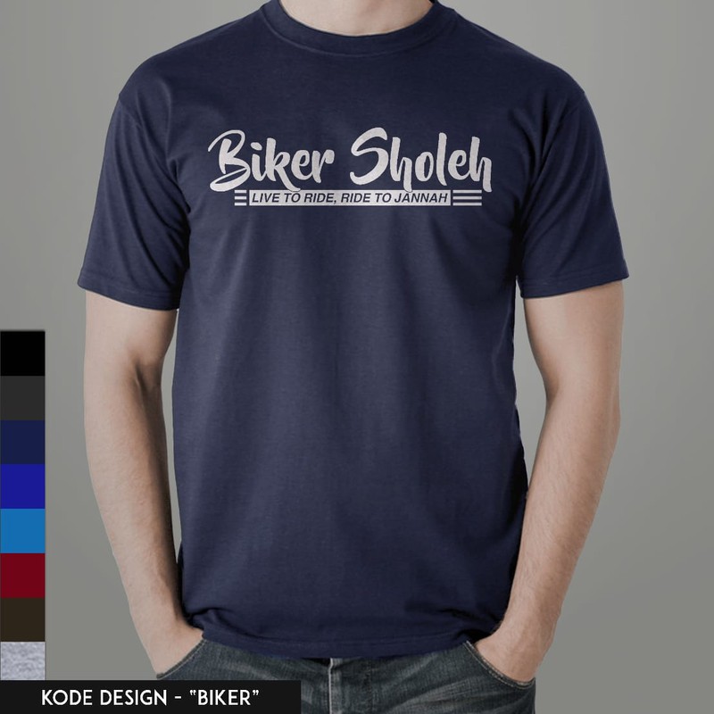 KAOS DAKWAH "BIKER" KAOS MUSLIM KAOS ISLAMI KAOS DAKWAH ISLAMI KAOS DAKWAH PRIA KAOS MUSLIM PRIA