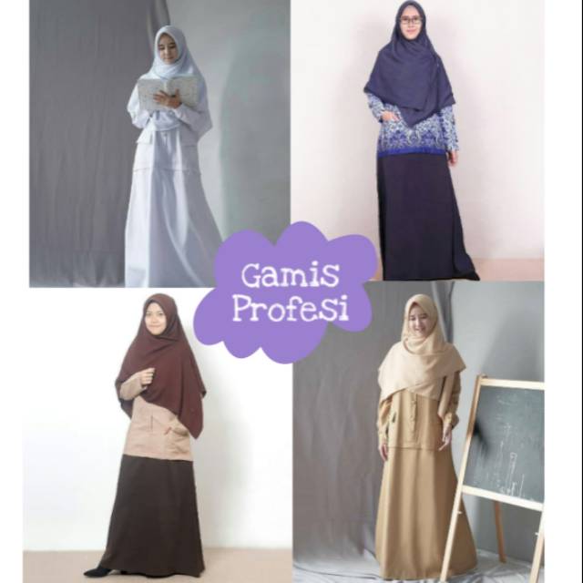 Gamis Profesi | Gamis PNS | Hijab Alila