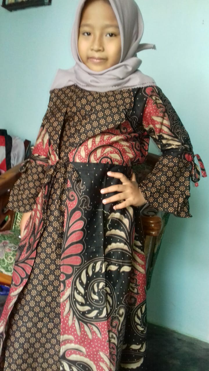 Couple Batik Keluarga Gamis Lonceng Model Jazz Gamis Jazzy Couple Gamis Batik Kerah Jazz Batik Murah