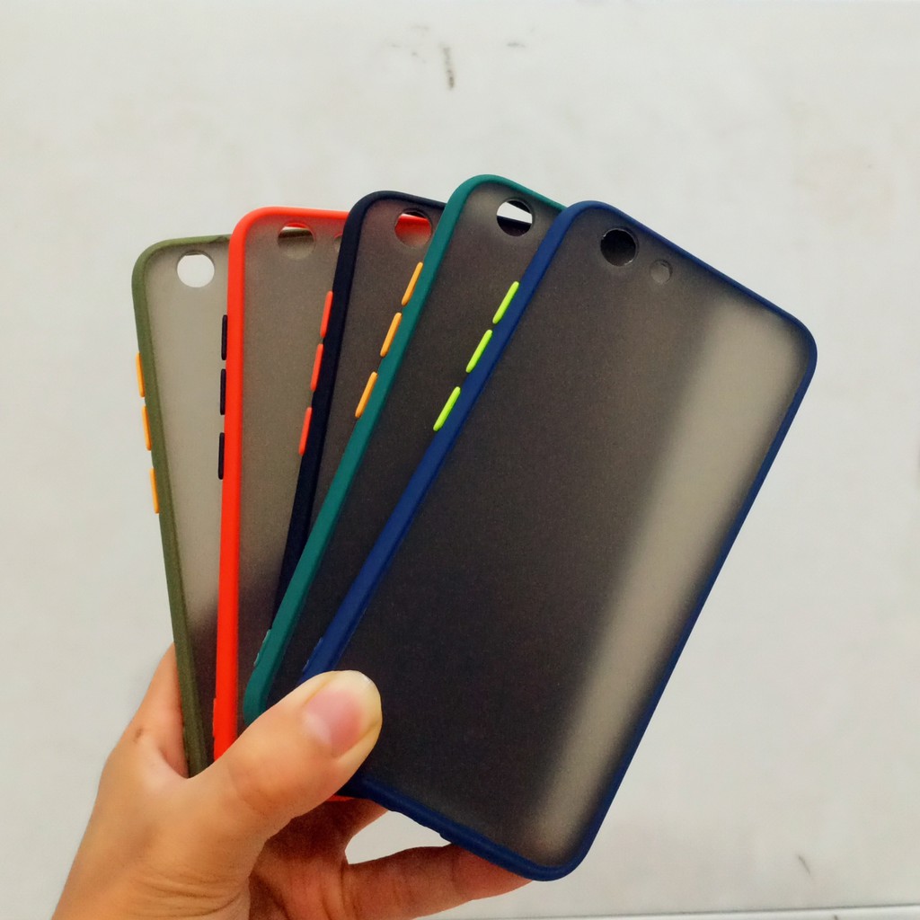 Bumper Candy Hybrid Matte Case Vivo Y53 , Y71 , Y81 , Y83 Casing Frosted Hard Case