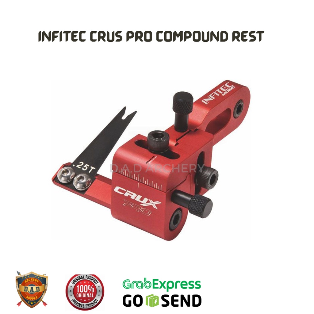 INFITEC CRUX REST PRO COMPOUND + BUBBLE WRAP / ARROW REST FOR COMPOUND