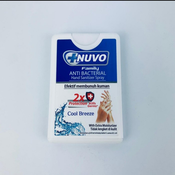 

HAND SANITIZER NUVO BIRU COOL BREEZE 18ML KOTAK