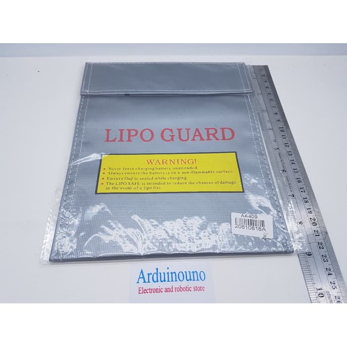 Tas Baterai Lipo Safe Guard battery Bag Medium 18x22cm 18x22 protector