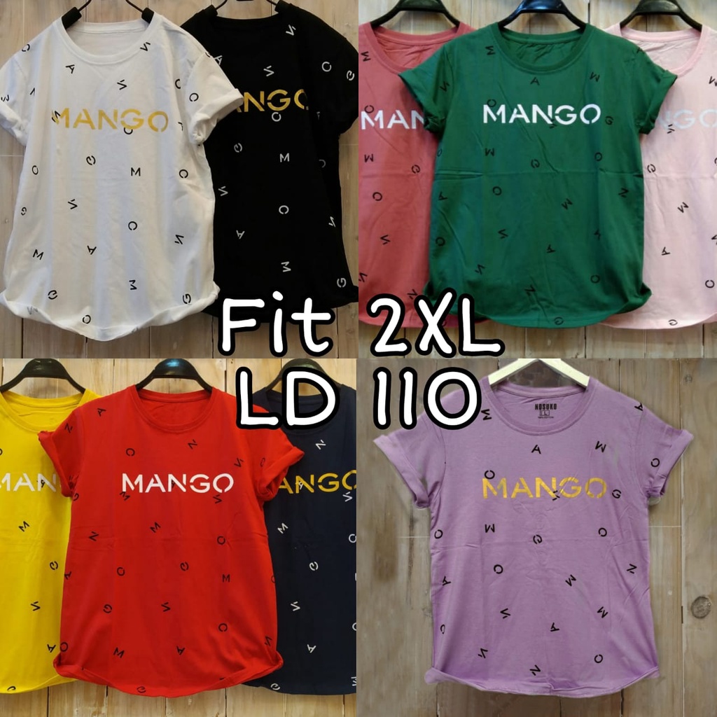 CHERON 19443 - Kaos Distro Wanita Fit XXL LD 110 Baju Atasan Oblong Cewek Jumbo 2XL Big Size Bigsize