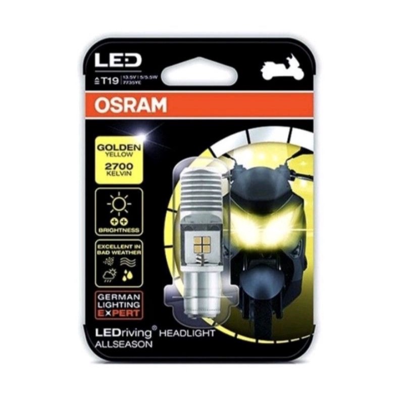 Lampu Led Osram T19 H6 kaki 1 Putih,Kuning bohlam depan Led universal bebek matic 2sisi ori OSRAM