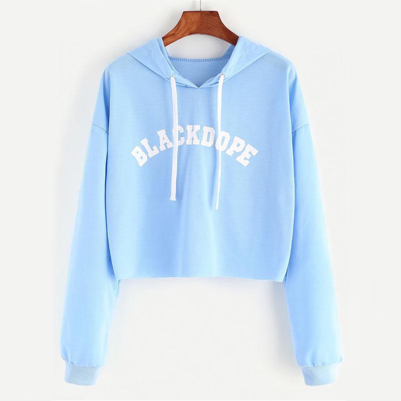 Sweater Hoodie Crop BLACKDOPE