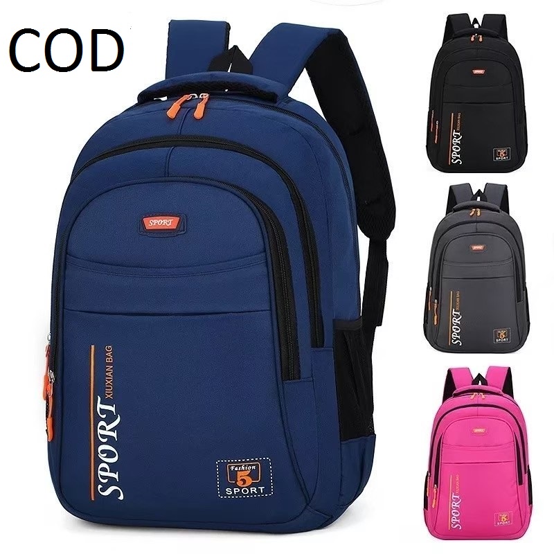 Tas Ransel Sekolah Anak Sd Smp Sma Motif Sport Back Pack Pria Trendy