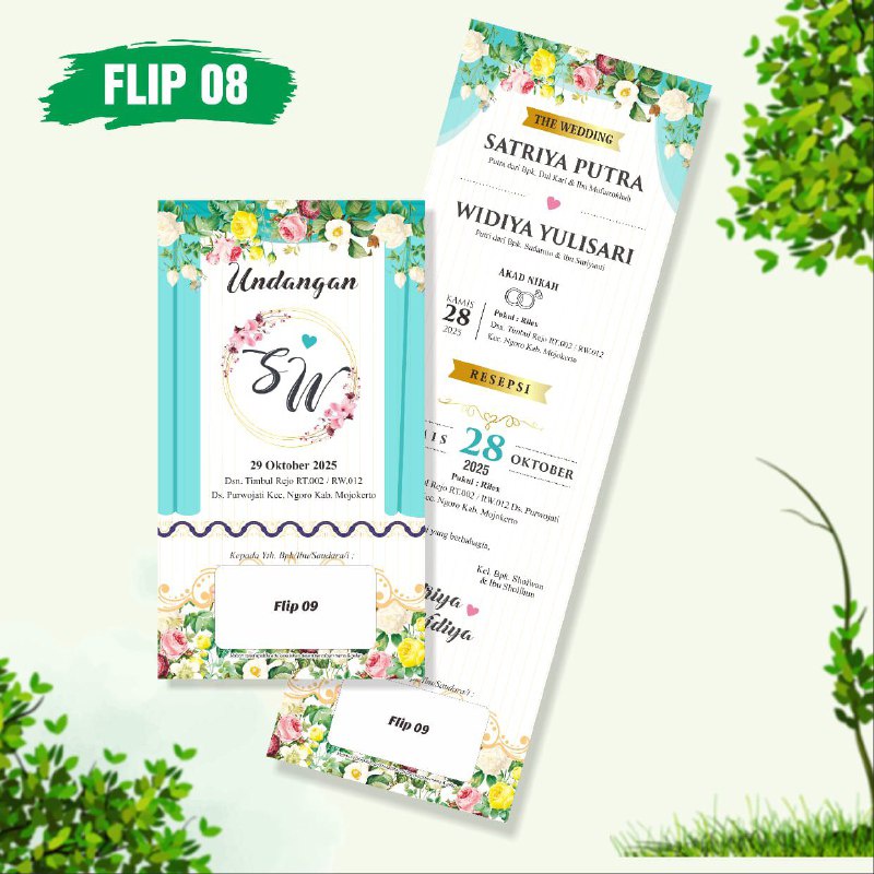 Undangan Flip MURAH