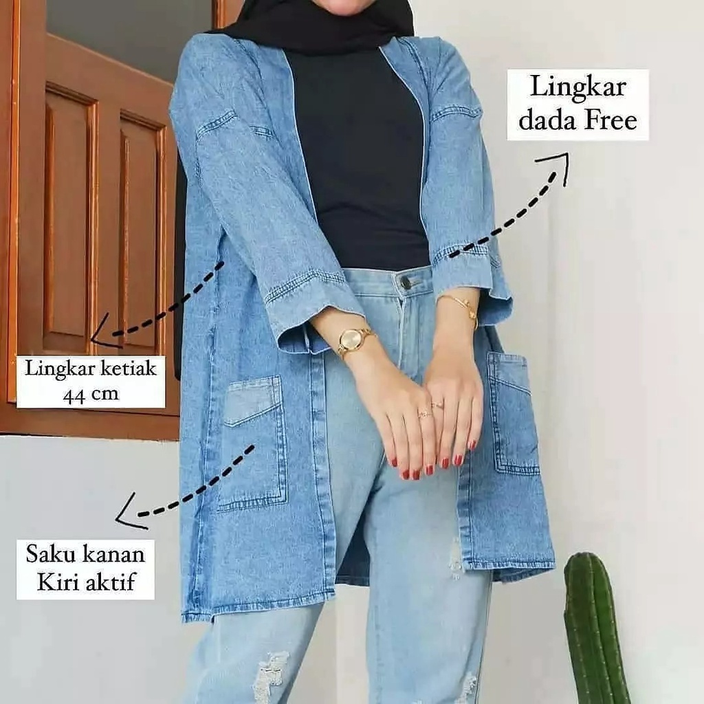 CARDIGAN JEANS  SNOW WASH WANITA OUTER DENIM SNOW WASH WANITA  KARDIGAN OUTER JEANS SNOW WANITA CARDIGAN JEANS TERBARU TERLARIS TERBEST SELLER!!