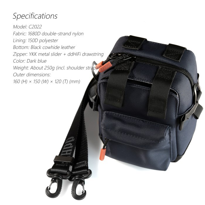 DDHIFI/DD HIFI C2022 Outdoor Carrying Case Storage Bag for IEM DAP DAC