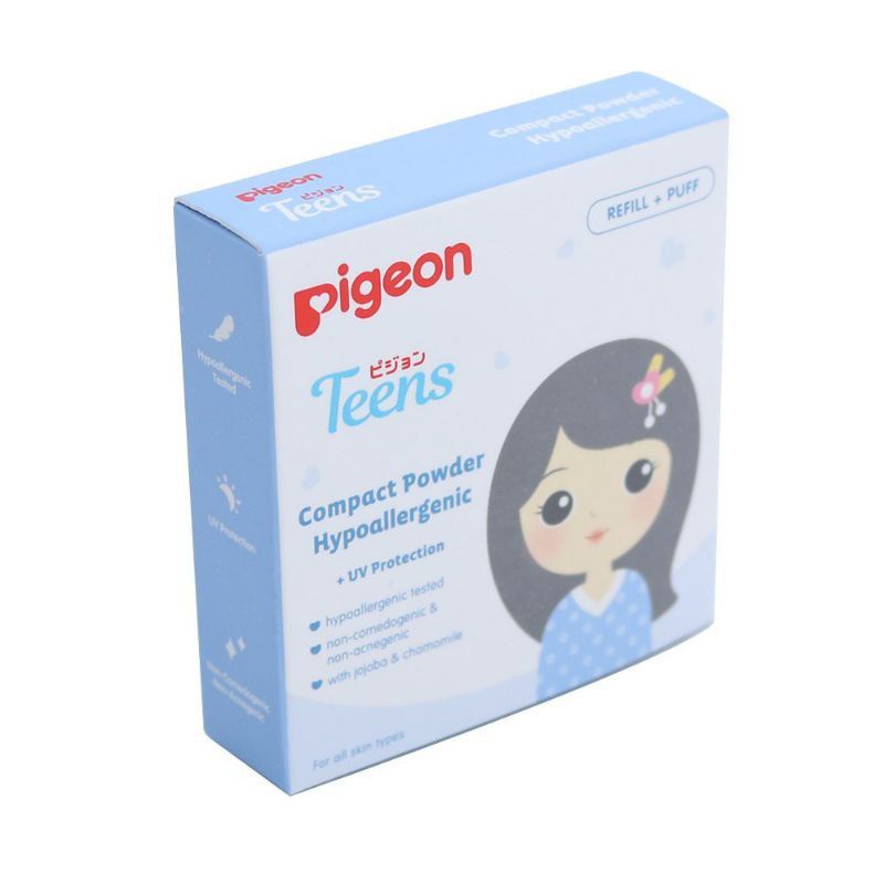 Pigeon Teens Powder Compact - Pigeon BEDAK Padat Remaja - Pigeon Teen Refill Compact