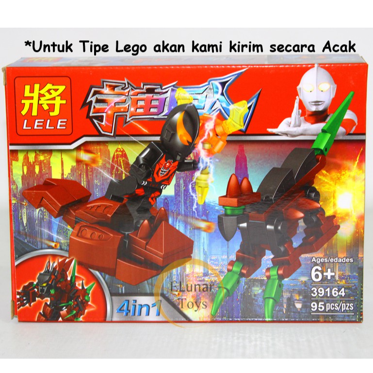 Mianan Block LELE Minifigure Edisi Ultraman 4-in-1
