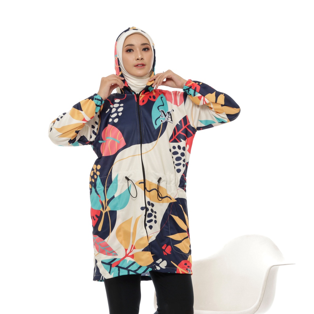 Jaket Printing Wanita - Jaket Olahraga Sepeda Gowes Wanita (Bukan Parasut)-Jasmin