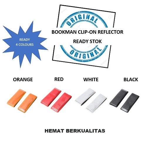 

LAMPU BOOKMAN CLIP-ON REFLECTOR - WHITE - BLACK - WHITE - ORANGE