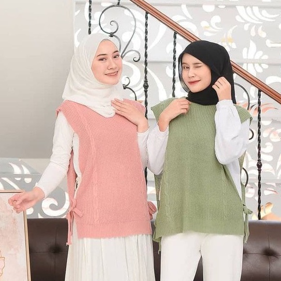 Nara Grosir - Cable You Vest l Sweater Polos l Sweater Pria dan Wanita