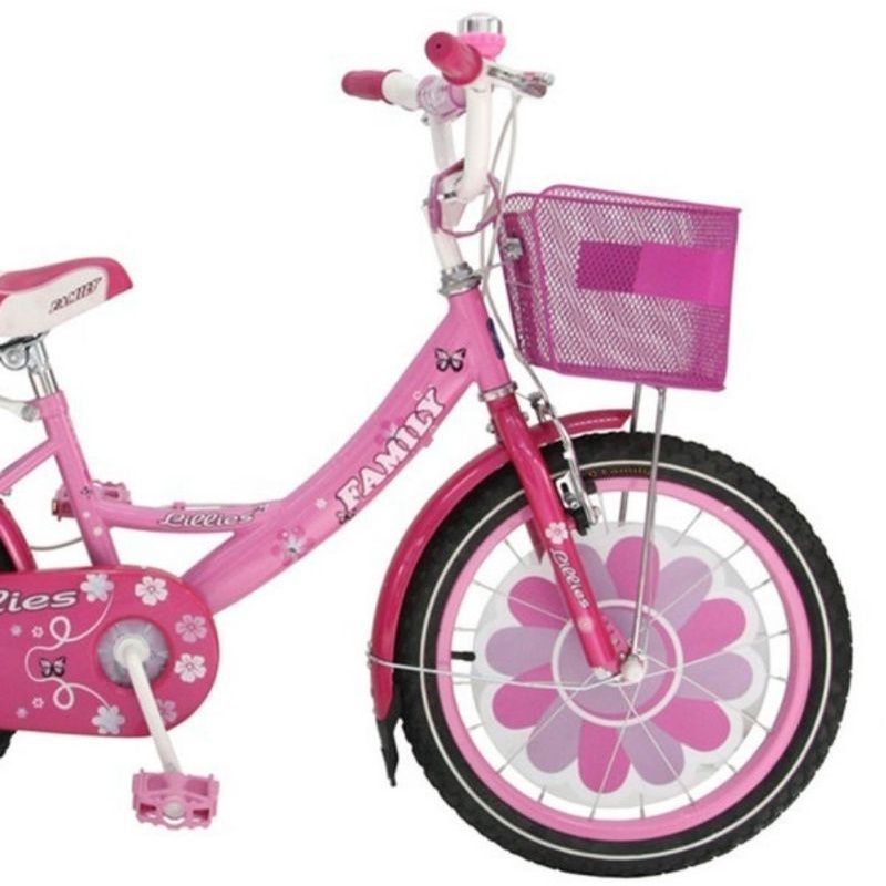 Sepeda Anak Perempuan Mini Bmx Family Lillies 16 &amp; 18 Inch