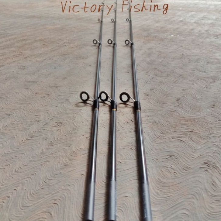 Ujung Joran Pancing Carbon Isi (Solid) Panjang 120cm Diameter Pangkal 5 mili Dengan 6 Cincin Mamarit