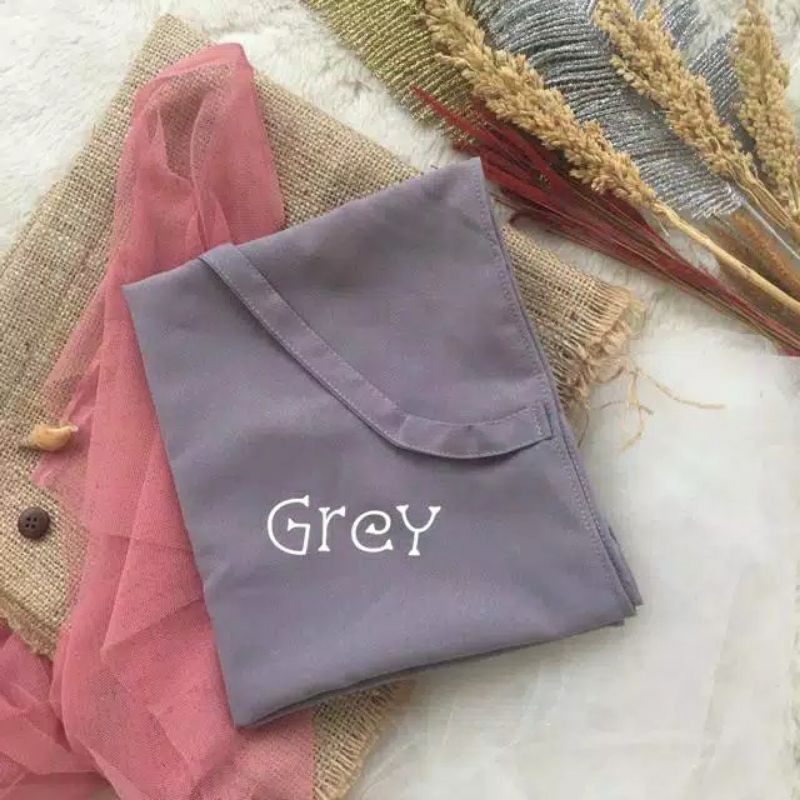 HIJAB SHALIHAH INSTAN DAILY SIMPLE NON PET (BERGO MARYAM)DIAMOND IMPORT-Grey
