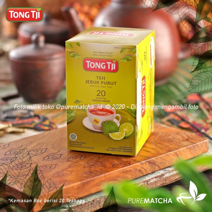 

Teh-Daun- Tong Tji Teh Celup Jeruk Purut Box 20Tb Lime Tea Premium Cafe Hotel -Daun-Teh 800 Teh-