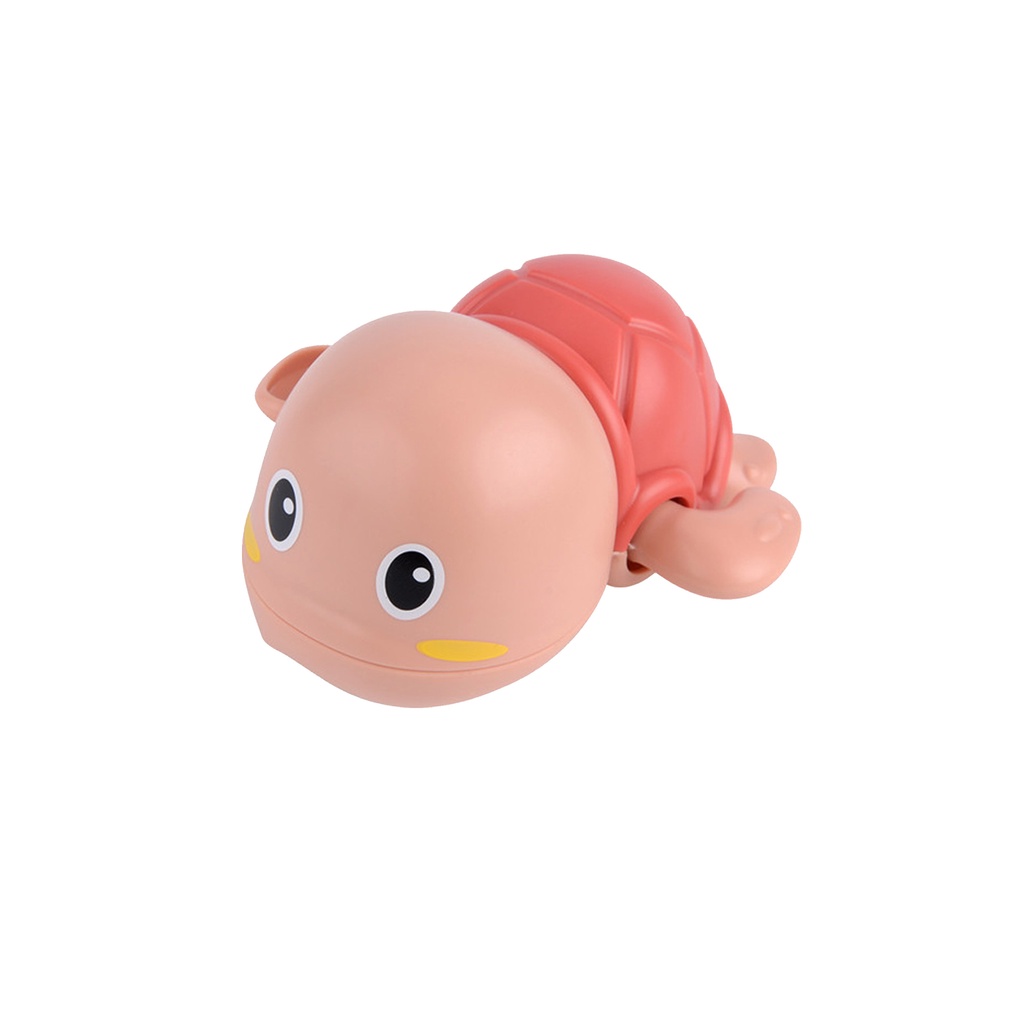Mainan Mandi Bayi Dan Anak Toy Turtle Penyu Ikan Paus Kartun Lucu Mainan Anak Kura Kura Berenang Bak Mandi Air Mainan Mandi-penyu pink